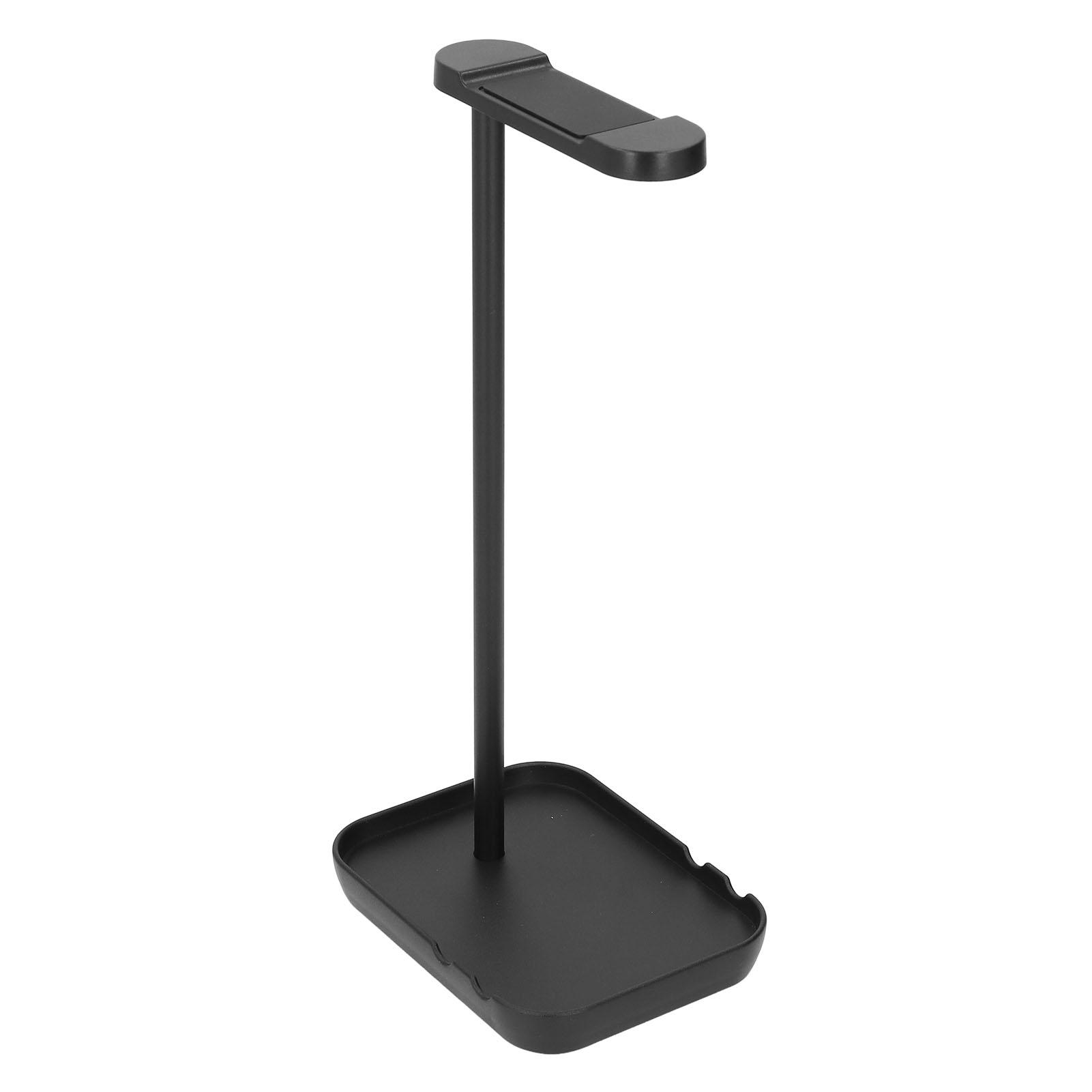 

Headphone Stand Non Slip Bottom Gaming Headset Holder Hanger Mount for All Sizes Bedroom Office Recording Studio Black чорний