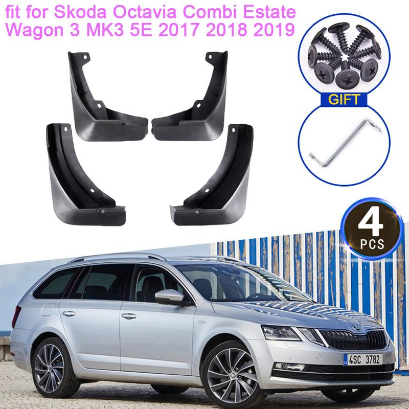 

Для Skoda Octavia Combi Универсал 3 MK3 5E 2017 2018 Брызговики Грязезащитные Щитки Защита Крыла Переднего Колеса Автомобильные Аксессуары