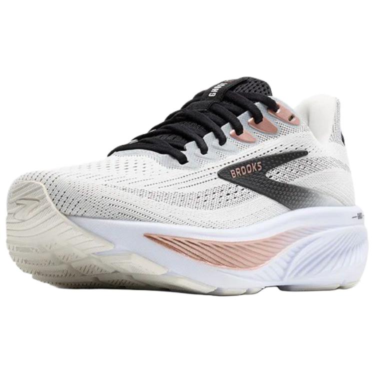 Brooks Ghost 17 White Black Rose Gold Women Sneakers 120431-1B-105
