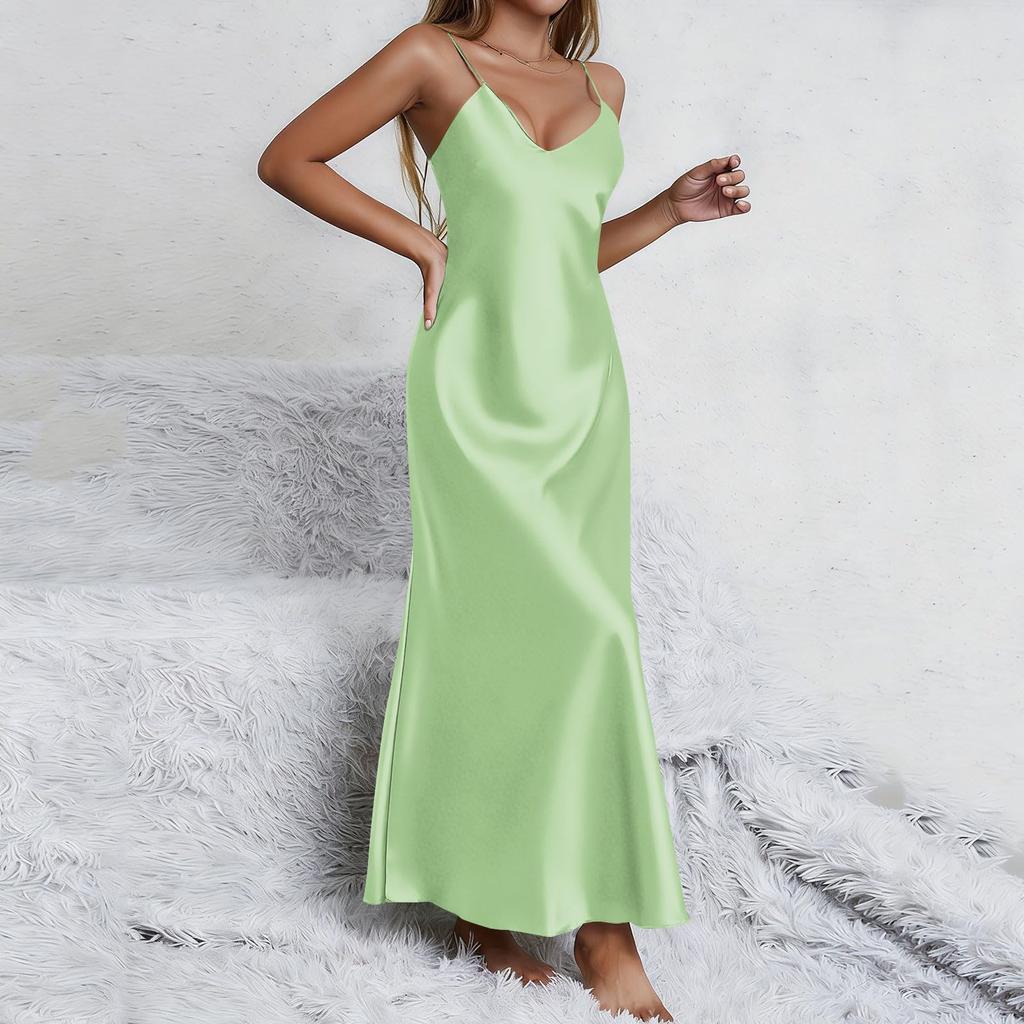 Ladies' Sleeping Skirt, Sexy Strap Sleeping Skirt, Split Sexy Thin Home Clothing