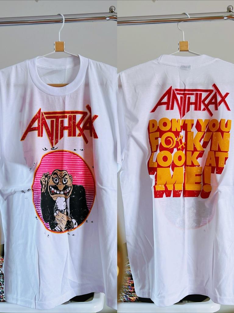 T-Shirt Weich Atmungsaktiv Weißes T-Shirt Amerikanischer Retro Beidseitig Bedruckt Rock Kurze Ärmel, One Shop T-Shirt Schweres Paar-T-Shirt