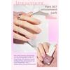 Water-based Nail Polish No-bake Long-lasting Fast-drying Nude Fine Shiny Nail Polish Children's Pregnant Women Transparent Nail Polish