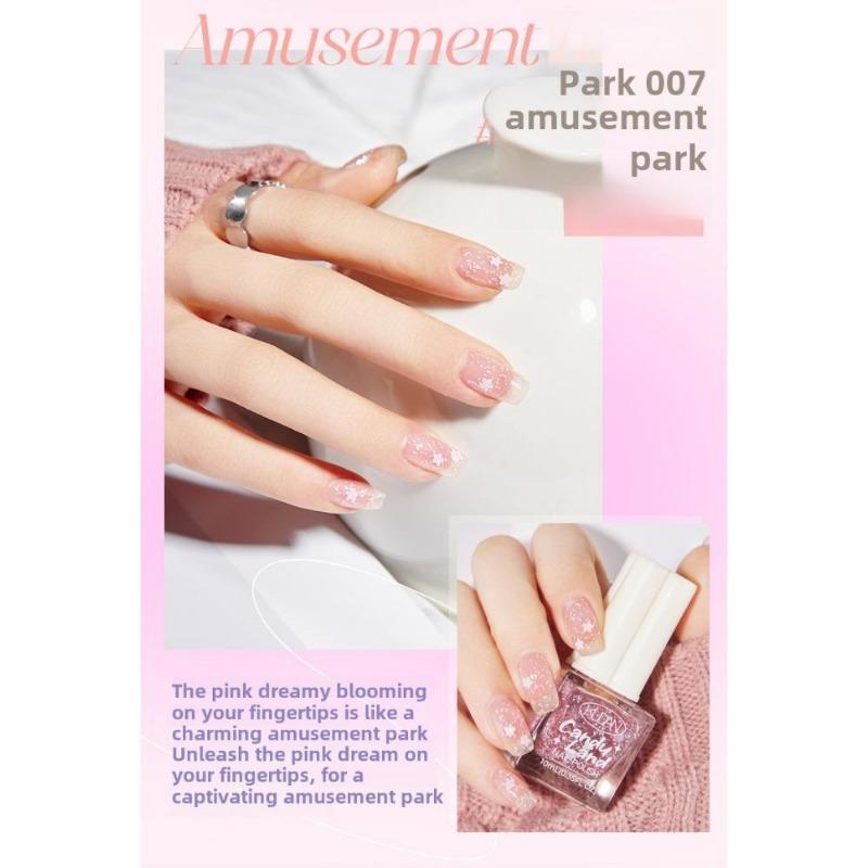 Water-based Nail Polish No-bake Long-lasting Fast-drying Nude Fine Shiny Nail Polish Children's Pregnant Women Transparent Nail Polish
