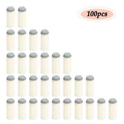 100PCS Slip-on Pool Cue Tips Billiard Cue Ferrules Billiard Cue Head 9MM / 10MM / 11MM / 12MM / 13MM
