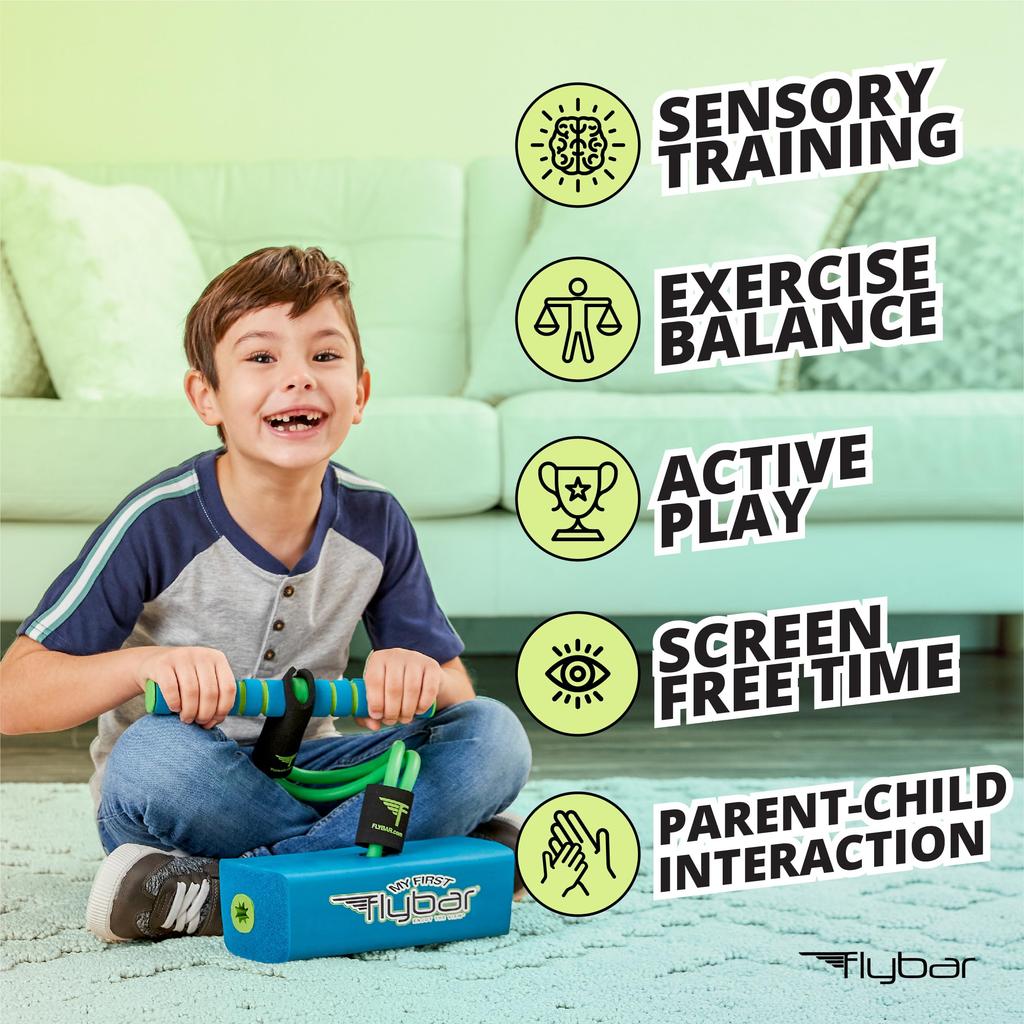 Flybar My First Foam Hopping and Jumping Equipment for Kids and Toddlers - Fun, Safe, and Durable Foam HoppingBungee Jumper for Ages 3+, Up To 250 Lbs