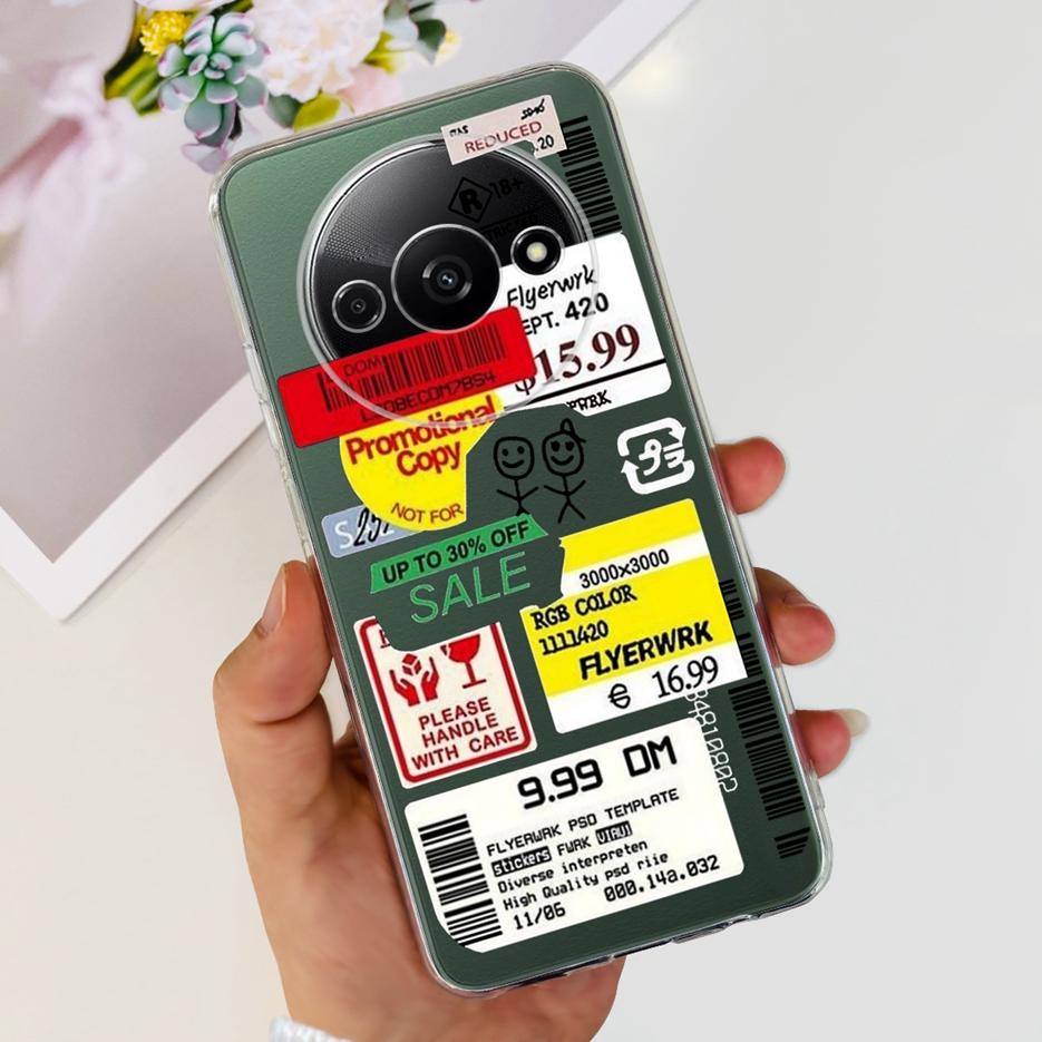 Für Xiaomi Redmi A3 Hülle Stilvolle Bemalte Abdeckung 6,71'' Klare Silikon-Weiche-TPU-Handyhülle Für Xiaomi Redmi A3 RedmiA3 Fundas Capa