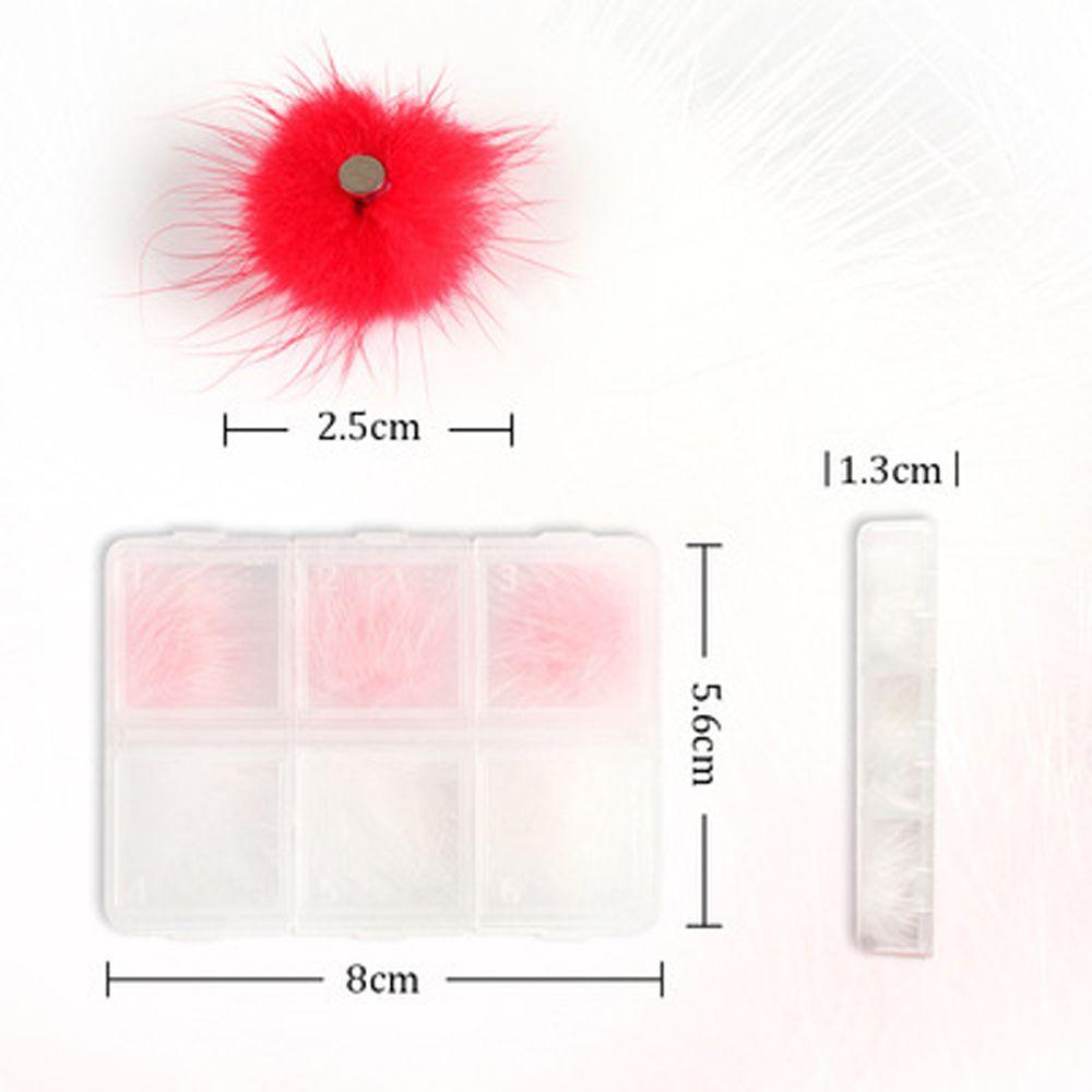 Manicure Tools Magnetic Nail Pom Poms Nail Ball With Base Nail Art Fluffy Pom DIY Nail Decoration
