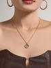 Ocean Series: 18K Gold-Plated Whale & Starfish Pendant Necklace.