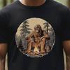 Bigfoot Campfire Shirt Bigfoot Shirt Sasquatch Camping Shirt Funny Bigfoot Shirt Unisex T-Shirt