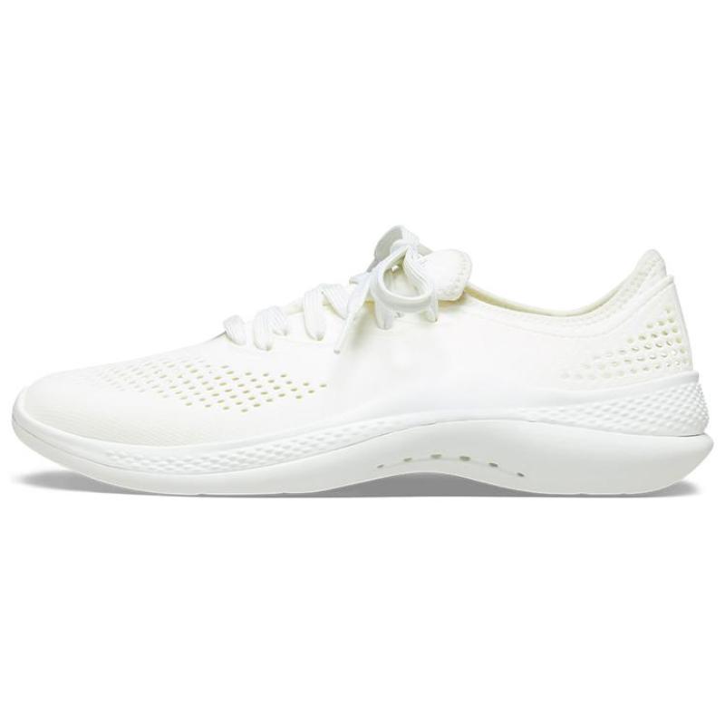 

Crocs LiteRide Lightning Hiking Lace-up Low Top Running Shoes Women s Off-White 36-37