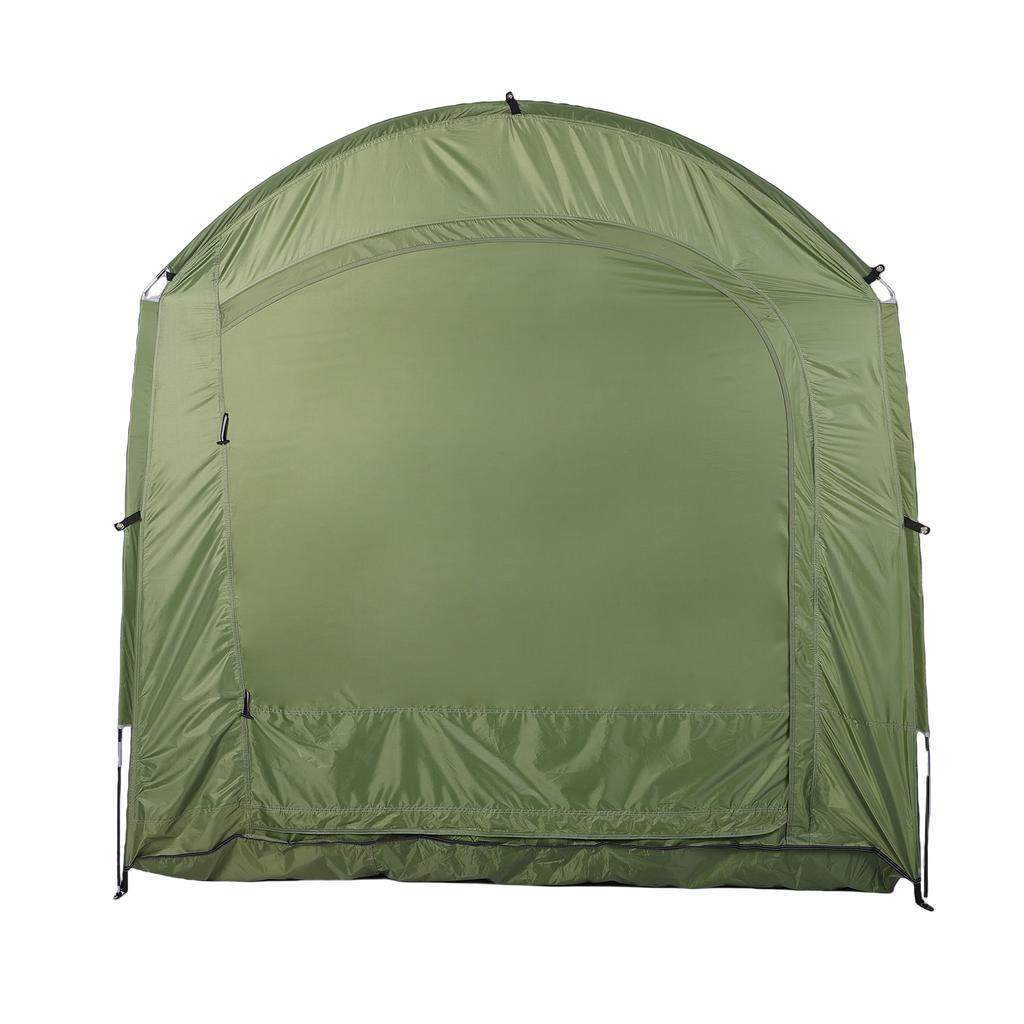 Bike Storage Tent Large Outdoors Storage Shelter for Motorcycle Garden Tools Lawn Mowers Portable Folding Design Green