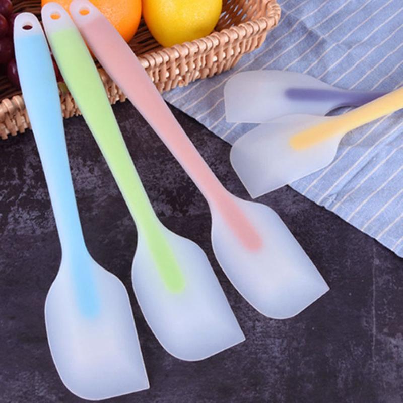 Silicone Spatula Translucent Cake Spatula Cream Blender Knife High Temperature Resistant Kitchen Baking Tool