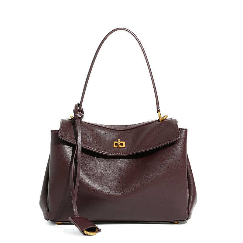 Hot-selling Leather Women's Bags, Crossbody Shoulder Bags, Underarm Portable High-end Large-capacity Women's Tote Bags