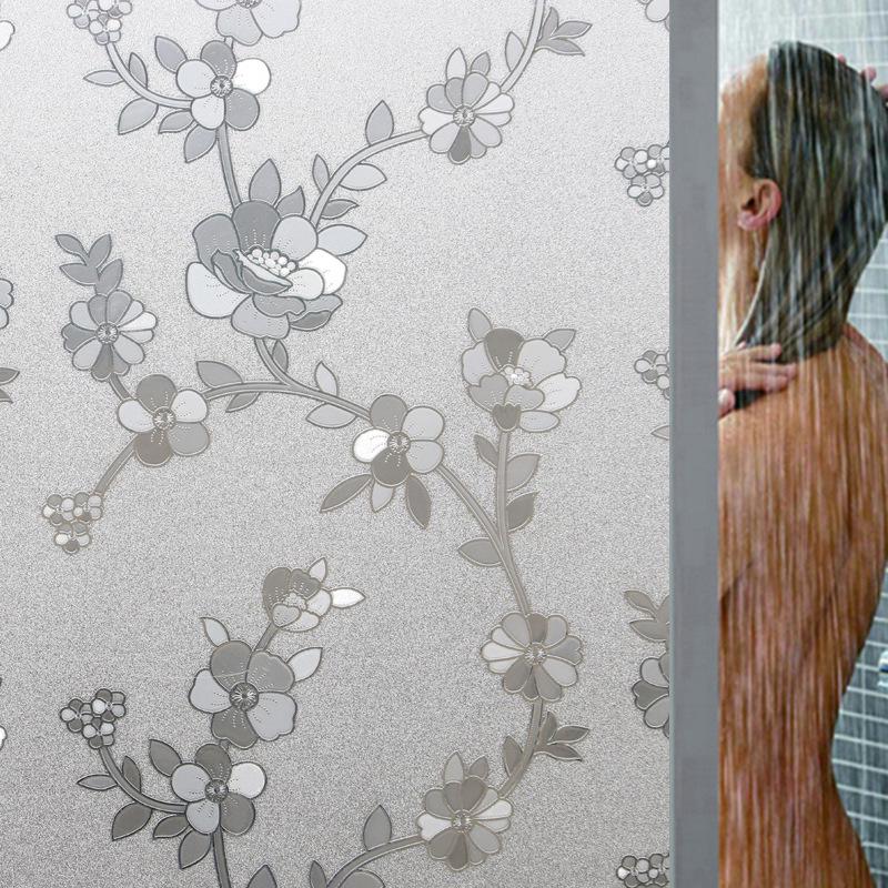 Electrostatic Frosted Glass Sticker for Bathroom Windows - Privacy & Heat Insulation Film