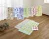 Kosugizen Mini Bath Everyday Print Scandinavian 3 Colors 1 of 50 x 100 Convenient Compact Thin Quick Set of Towels, Towels, Style, (3 Patterns), Each,