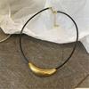 Titaniums Steel Necklace Comfortable Leather Strap Necklace Daily Wear Necklace Great for Casual and Formal Event