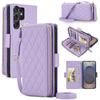 Samsung A27/S26 Ultra Luxury Crossbody Diamond Pattern Wallet Flip Leather Case with Card Slots