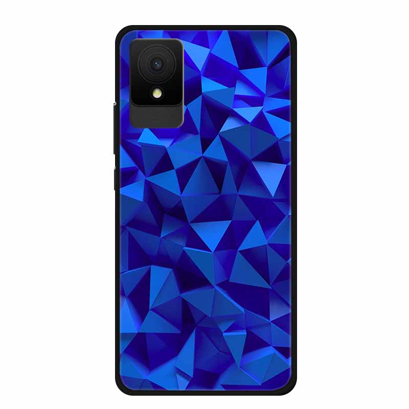 For TCL 501 Case Original Soft Silicone TPU Phone Cases Back Cover For TCL501 Scenery Shockproof Marble Painted Bumper Cute Etui