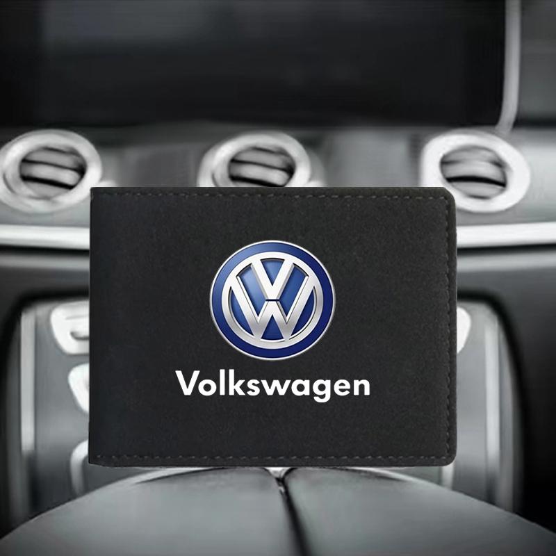 PU Leather Credit Card Case Car Driving Documents Protective Case For Volkswagen Golf-5 6 7 MK6 Jetta Lavida Polo Tiguan Passat B5 B6 B7