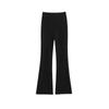 Black High-Waist Flared Pants for Women - Spring/Autumn 2025 Slimming Style