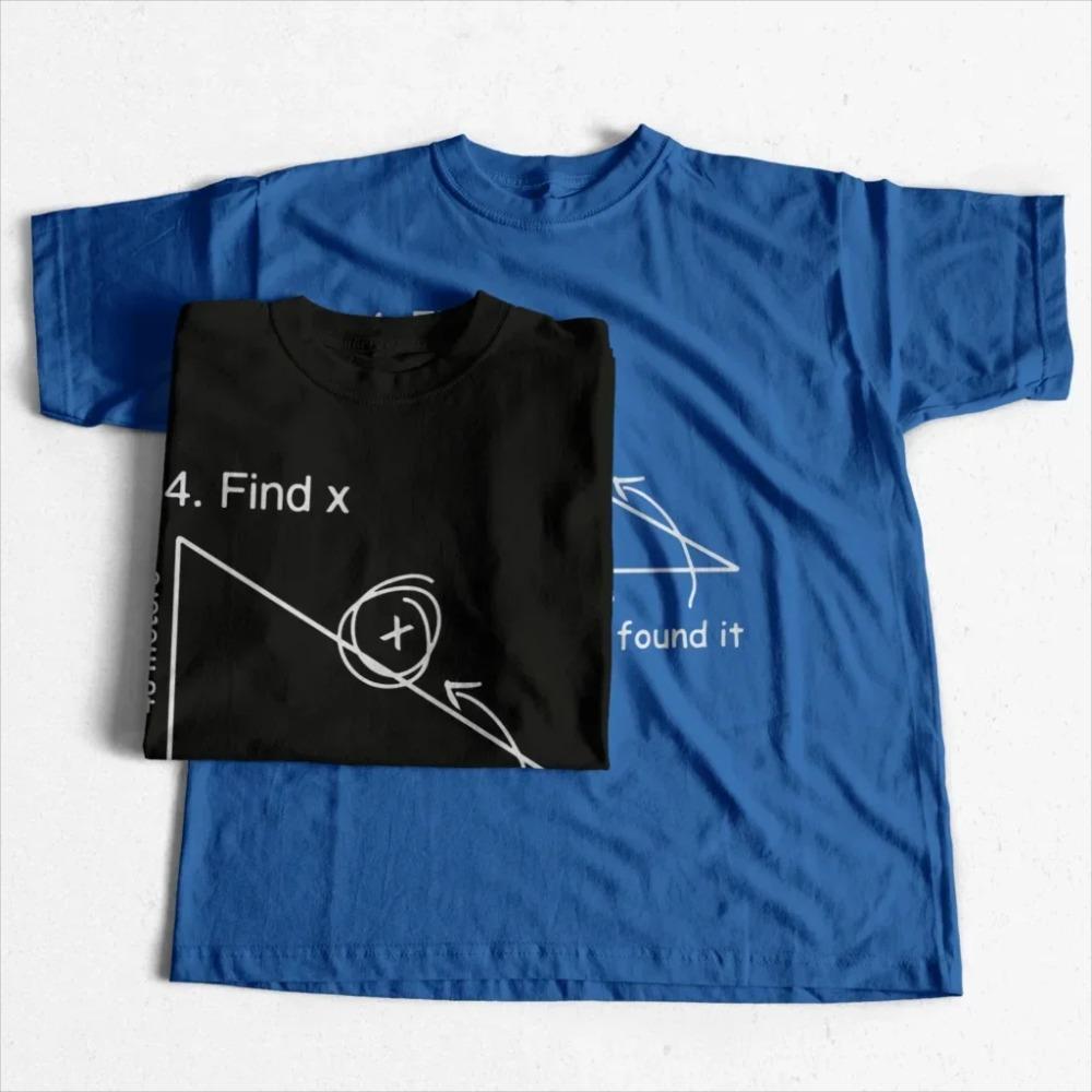 COOLMIND QI0213A Kurzarm Mathematik-Print Herren T-Shirt Casual Streetstyle T-Shirt Cool Lustig Lockeres T-Shirt Pthd