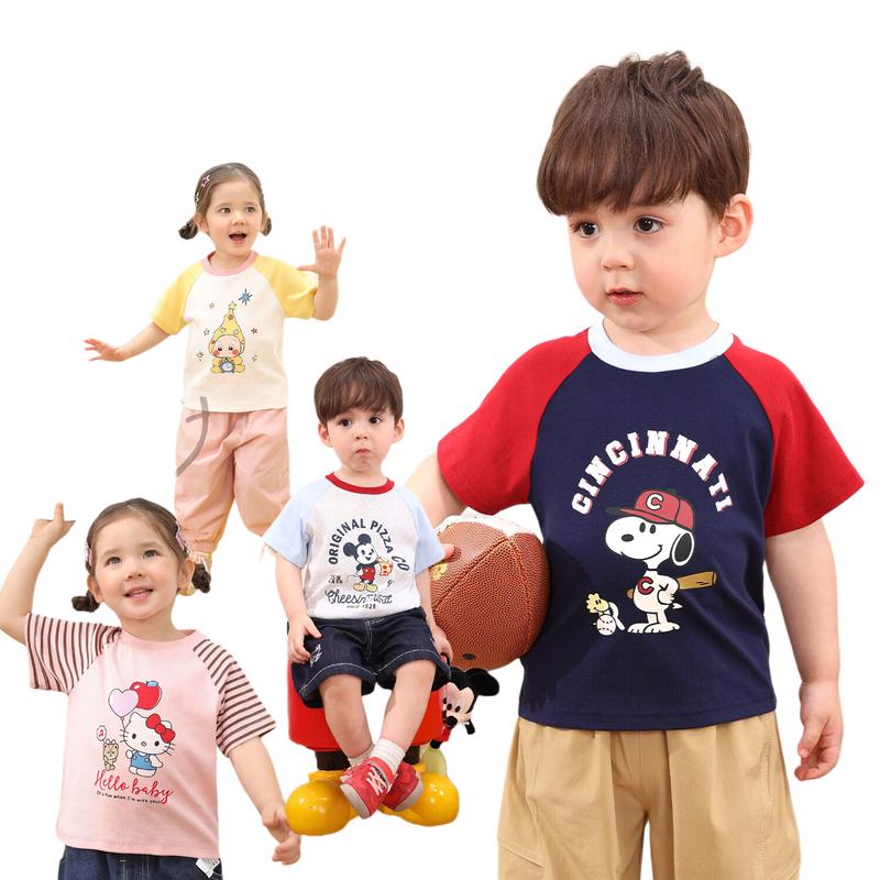 LUSON Girl Baby Short Sleeve Cartoon T-Shirt