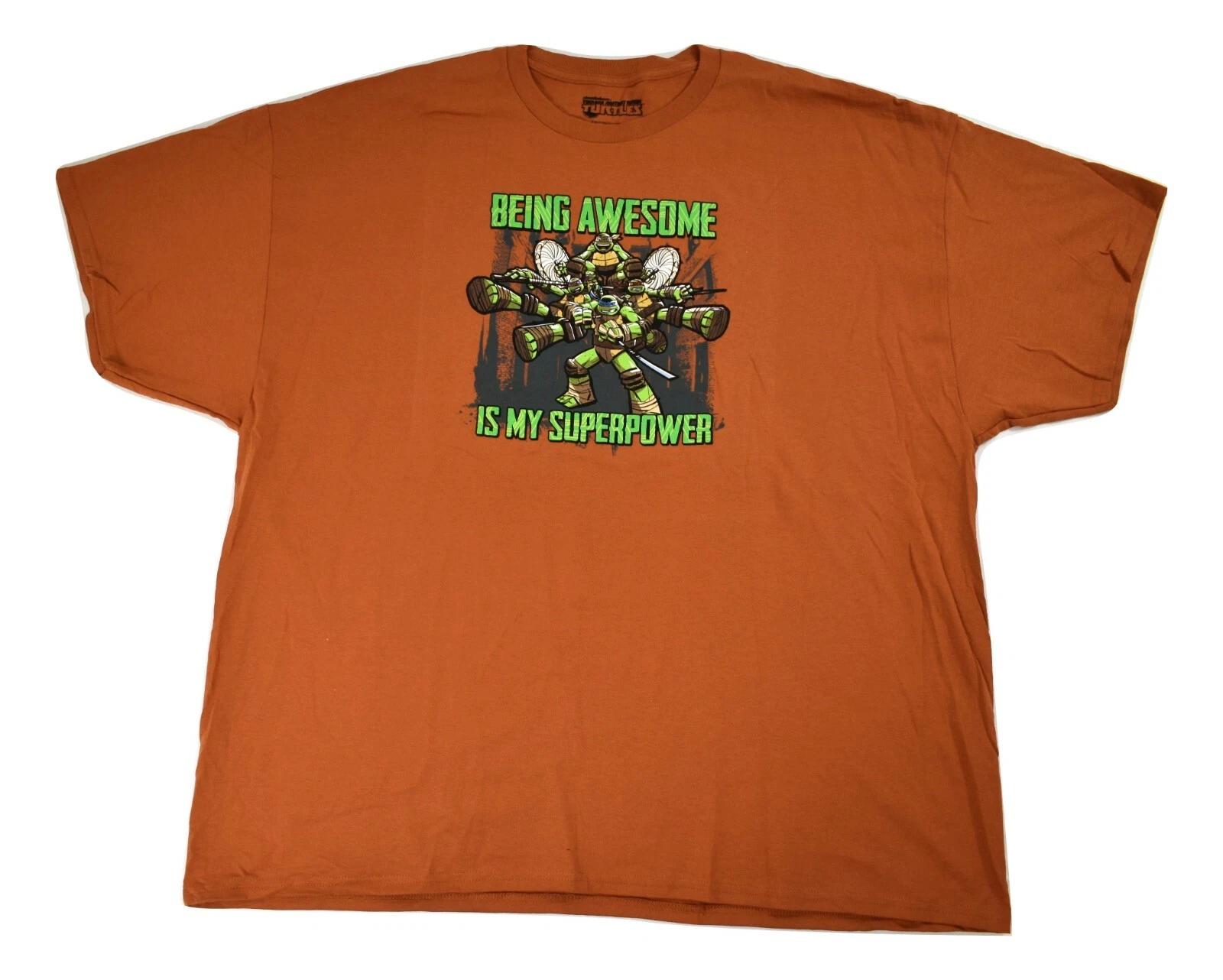 Teenage Mutant Ninja Turtles Mens Being Awesome Is My Super Power Shirt New 3XL S