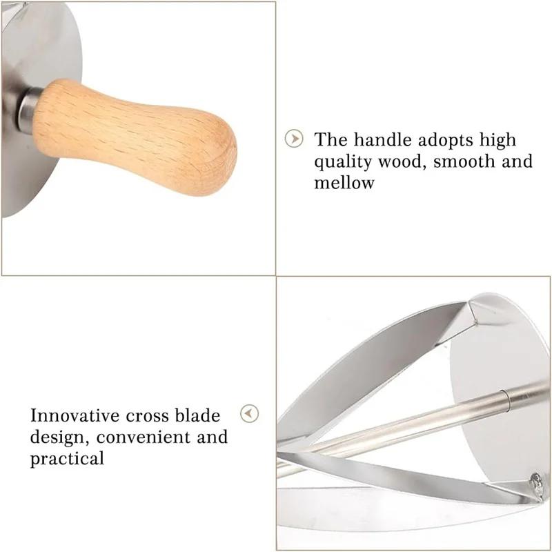 Stainless Steel Rolling Cutter Kitchen Baking Making Croissant Cake Decorating Tools Croissant Bread Wheel Dough Pastry Knife