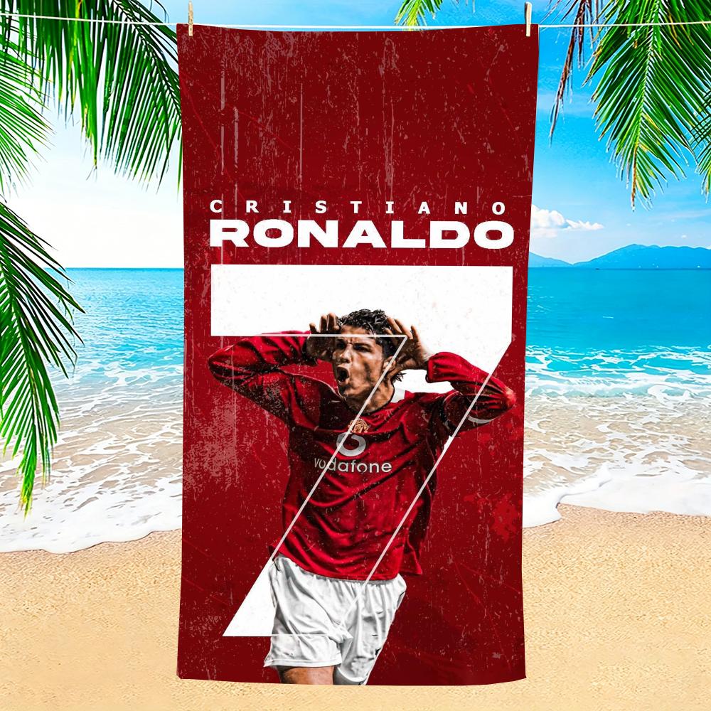 Towel Microfiber beach towel, quick-dry, sand-free, ultra-fine fiber, super soft. C-Cristiano RonaldoS