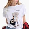 Fashion Loose White Short-sleeved T-shirt Woman  Harajuku  Women Clothes