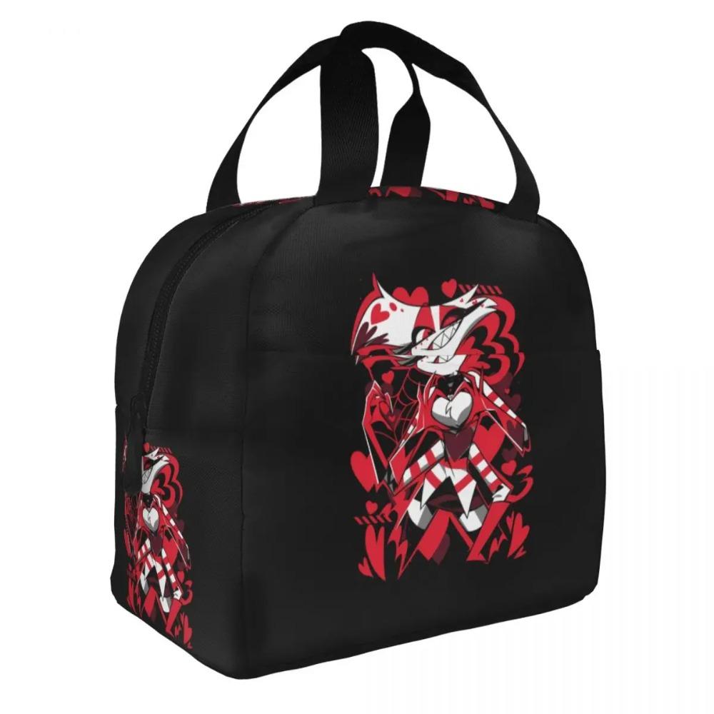 Benutzerdefinierte Hazbins Anime Animation Hotel Angel Dust Isolierte Lunchtasche Arbeit Schule Wiederverwendbare Thermos-Kühlbox Lunchbox Damen Kinder