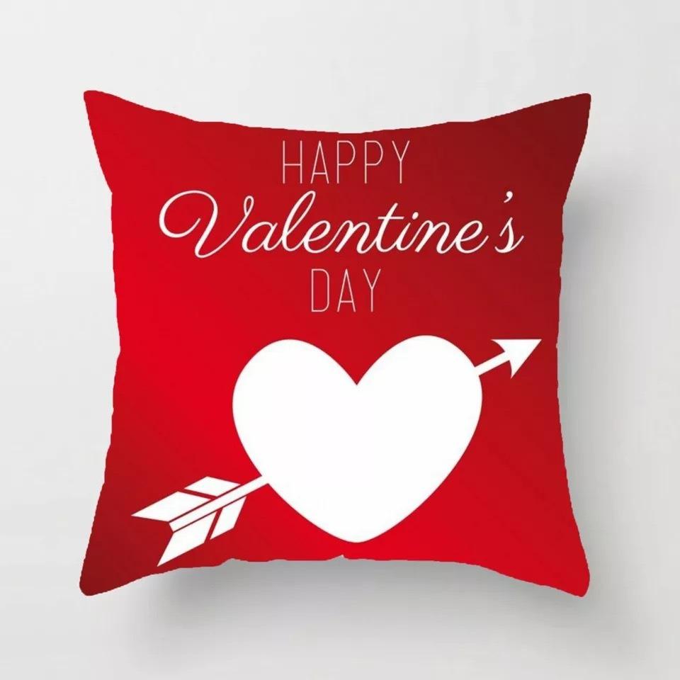 Office Sofa Cushion Cover Valentine's Day Confession Creative Love Pattern Pillowcase Luxury Home Decoration Cushion Cover