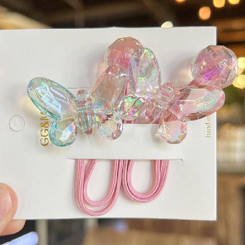 2pcs Elastic Hair Bands for Baby Girls Candy Color Hair Ring Hair Rope Children Headwear Kids Toddler Accessories