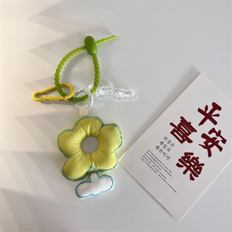 22 quilted flower handbag cute embroidered bento bag soft hand bag commute to work finishing bag