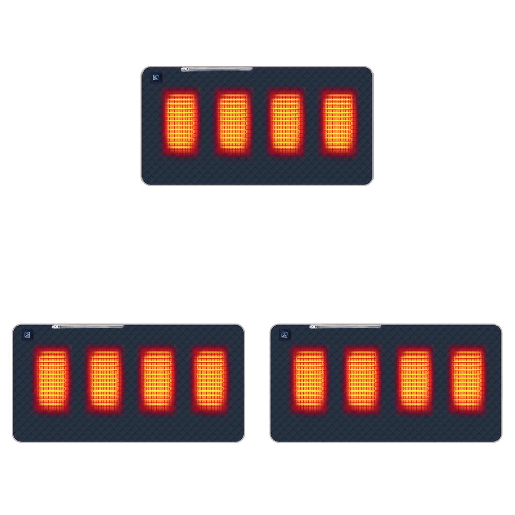 4 Beheizte Bereiche Beheiztes Wärmesitzkissen Tragbare Heizmatte Verdickte Ausführung Typ C/USB-Aufladung für Winter Outdoor Stadion Angeln