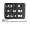The Business Dilemma Slider 3D Printed Funny Office Decision Toy Fast Cheap or Good Dilemma Slider Corporate Desk Gadget