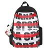 Schoolbag Mori men's and women's high-value, dirt-resistant, lightweight, versatile letter printing, large-capacity schoolbag, backpack for junior hig