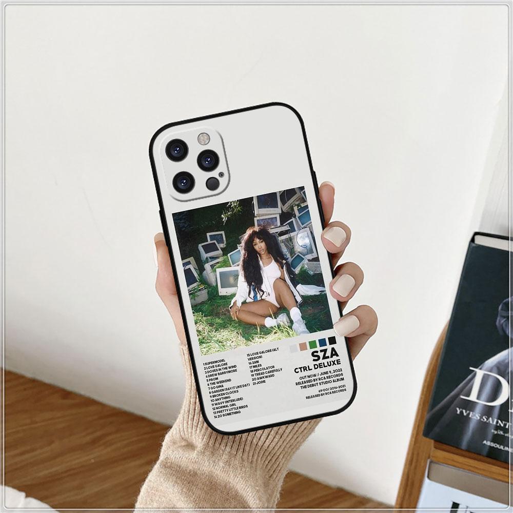 Singer SZA SOS Rapper Phone Case For Apple iPhone 15 14 16 13 12 11 Pro Max Mini 8 7 X XS XR SE Silicone Shockproof Back Cover