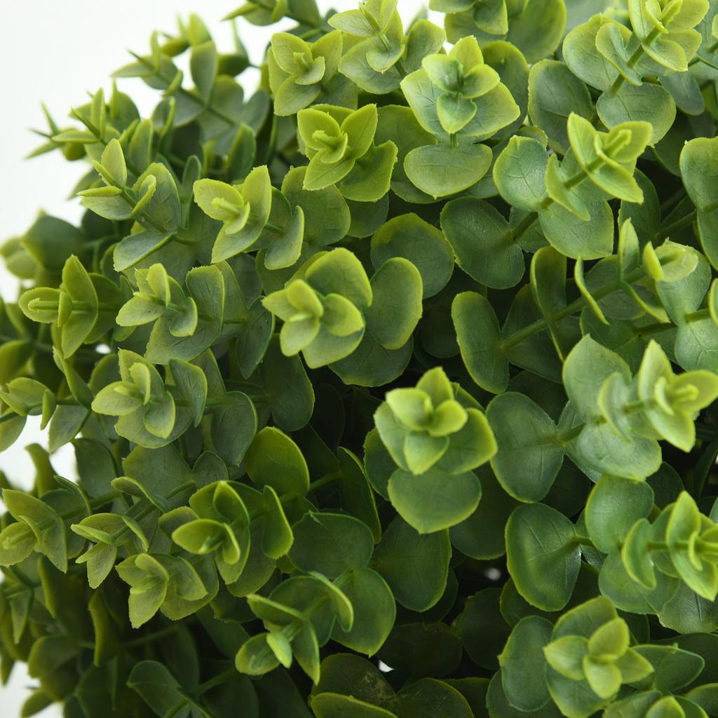 Artificial Plant Artificial Tree 3 Boxwood Balls with Cement Pot, Indoor and Outdoor, Height 115 Cm