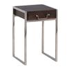 Entrance Furniture Metal Wood Brown Silver (3 Units)