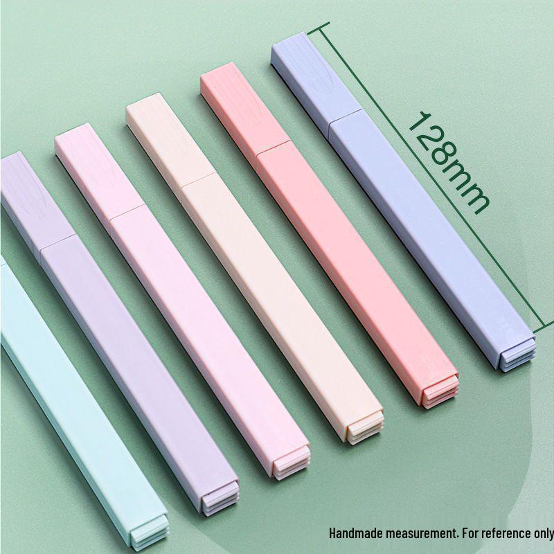 Morandi Retro Color Highlighter Marker Set - Macaron Notebook Pen for Key Points & Wax Seal