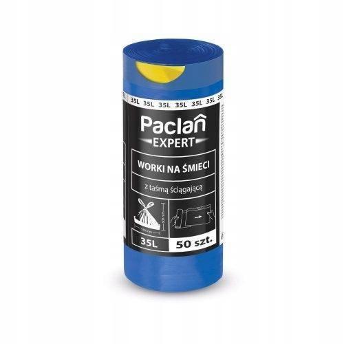 Paclan Expert Universal Garbage Bags With Tape 35L 50 Pcs
