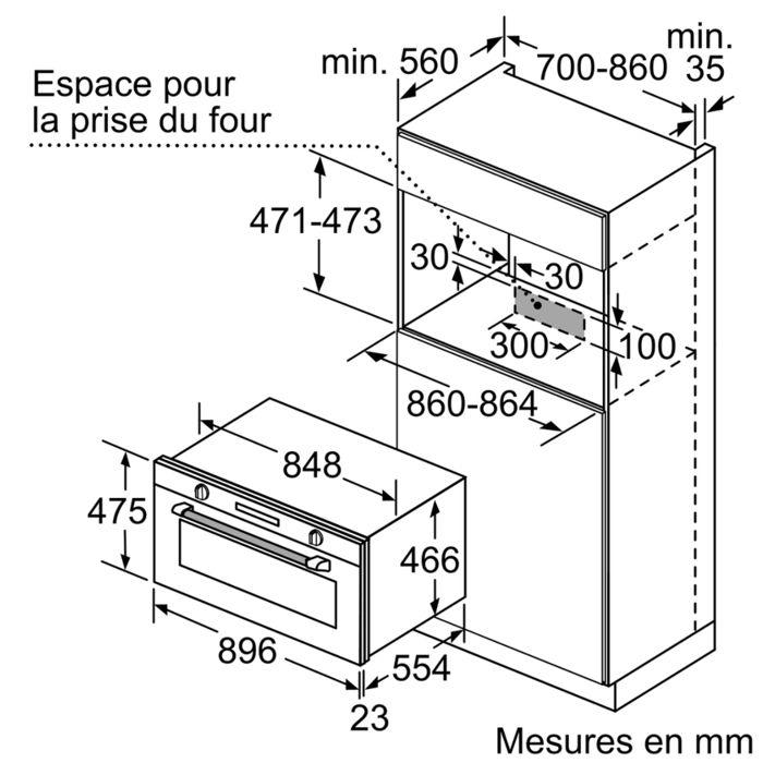 Siemens iQ500 VB558C0S0 Electric Oven - Large - 85 L - 3100 W - Black