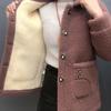 Manteau Femme Laine d'Agneau Épais Automne Hiver Vêtements Vintage Décontractés Grande Taille 4xl
