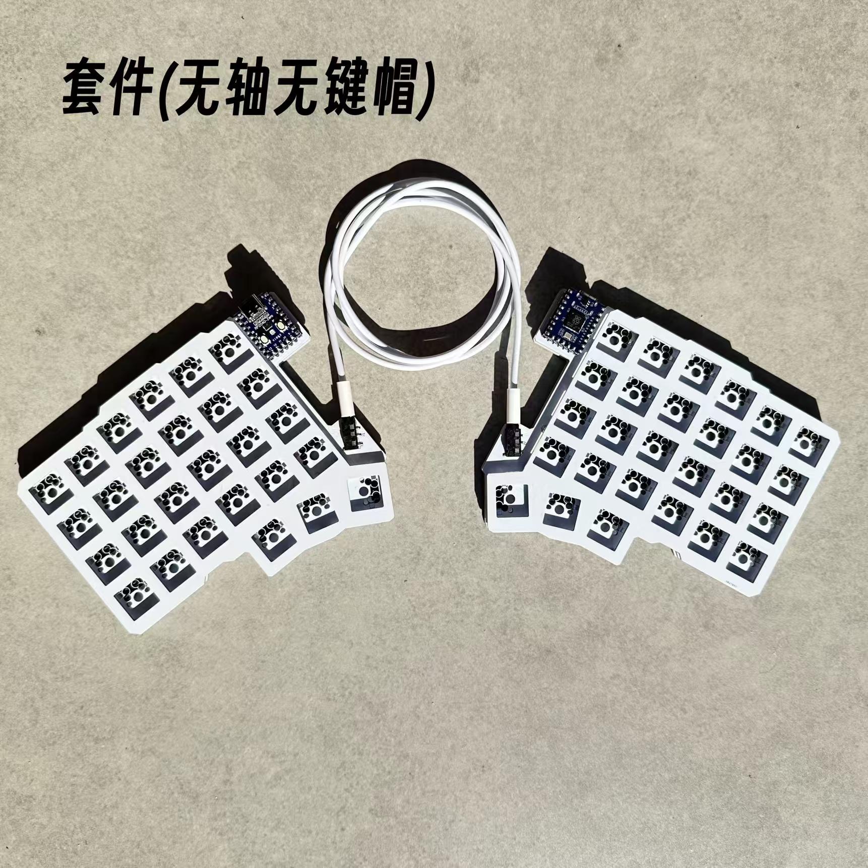 

Silakka54 Раздельная Клавиатура Проводная Поддержка Горячей Замены QMK/VIAL Эргономика Настраиваемая RP2040 zero Левосторонняя Правосторонняя Механическая Клавиатура