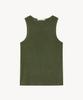 LADY VOLUME Leah Ribbed Tank Top (Khaki)