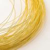 2 Meters/roll 14K Gold Plated Pattern Metal Copper Beading Wire Earing Bracelet Pendant Threads For DIY Jewelry Making Findings