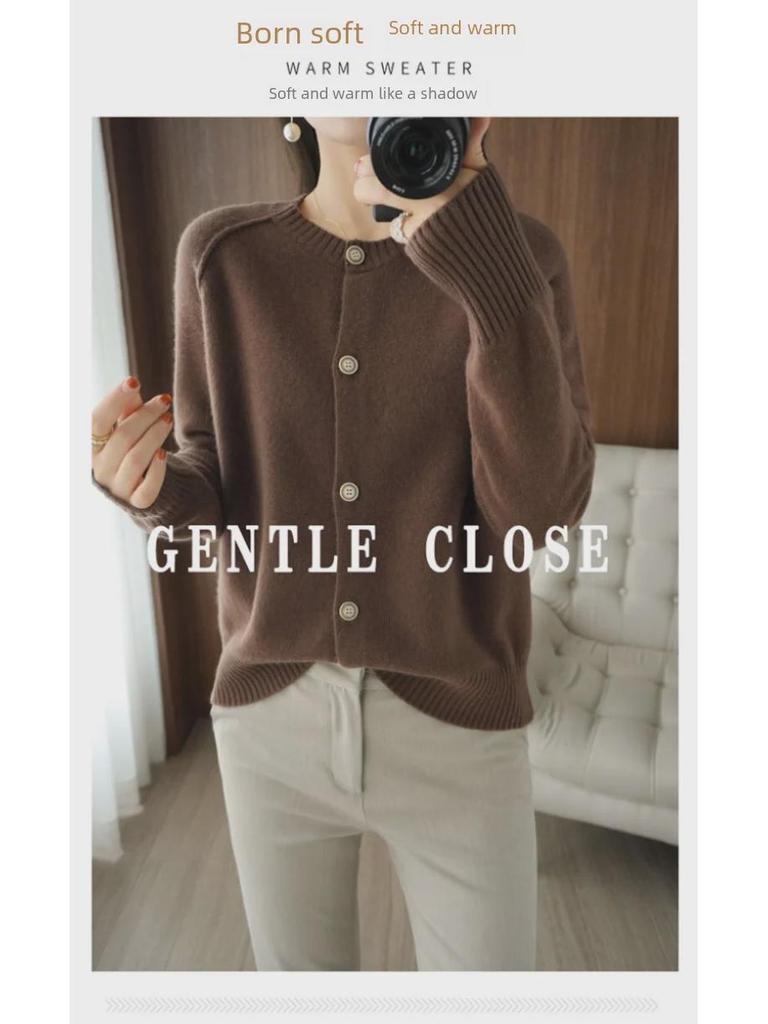 Damen Strickjacke Frühling 2024: Langarmjacke, heiß verkaufter Pullover für Frühling/Herbst