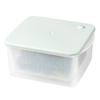 Vegisti Recopo 18cm Wide X Deep X Microwave Made In for Steamed with Pressure Perfect for Single Living &NE Green, 14.4cm 8.5cm High, Steamer, Japan,