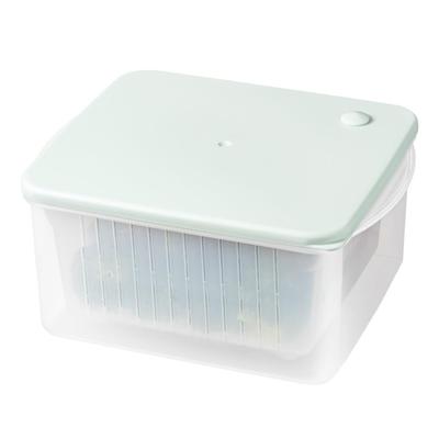 Vegisti Recopo 18cm Wide X Deep X Microwave Made In for Steamed with Pressure Perfect for Single Living &NE Green, 14.4cm 8.5cm High, Steamer, Japan,